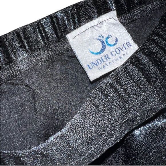 NEW pink Black Swim Top Skirt sparkly rashguard undercover waterwear set L large - Picture 10 of 10